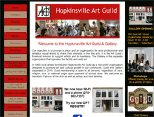 Tablet Screenshot of hopkinsvilleartguild.org